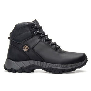 Bota Adventure Em Couro Blazer Preto Napa