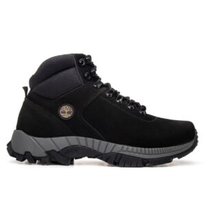 Bota Adventure Em Couro Blazer Preto Nobuck