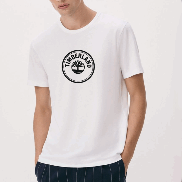 CAMISETA BRANCO LOGO REDONDO TIMBER