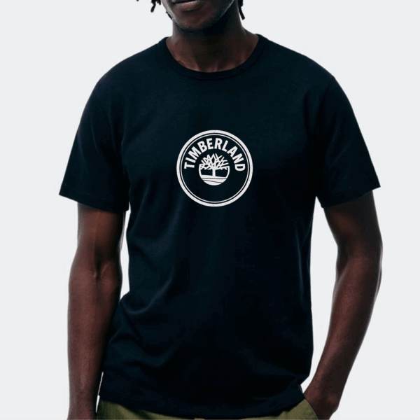 CAMISETA PRETO LOGO REDONDO TIMBER