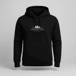 MOLETOM EM ALGODÃO CANGURO THREE TIMBER 500 PRETO